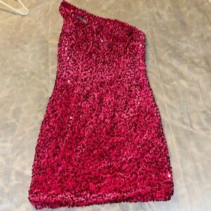 Pink Sparkly Mini Dress, Size 4, Never worn, From Amazon